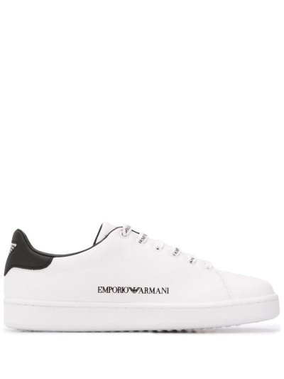 White Armani Leather Sneakers 5 Price In UAE Armani Offer