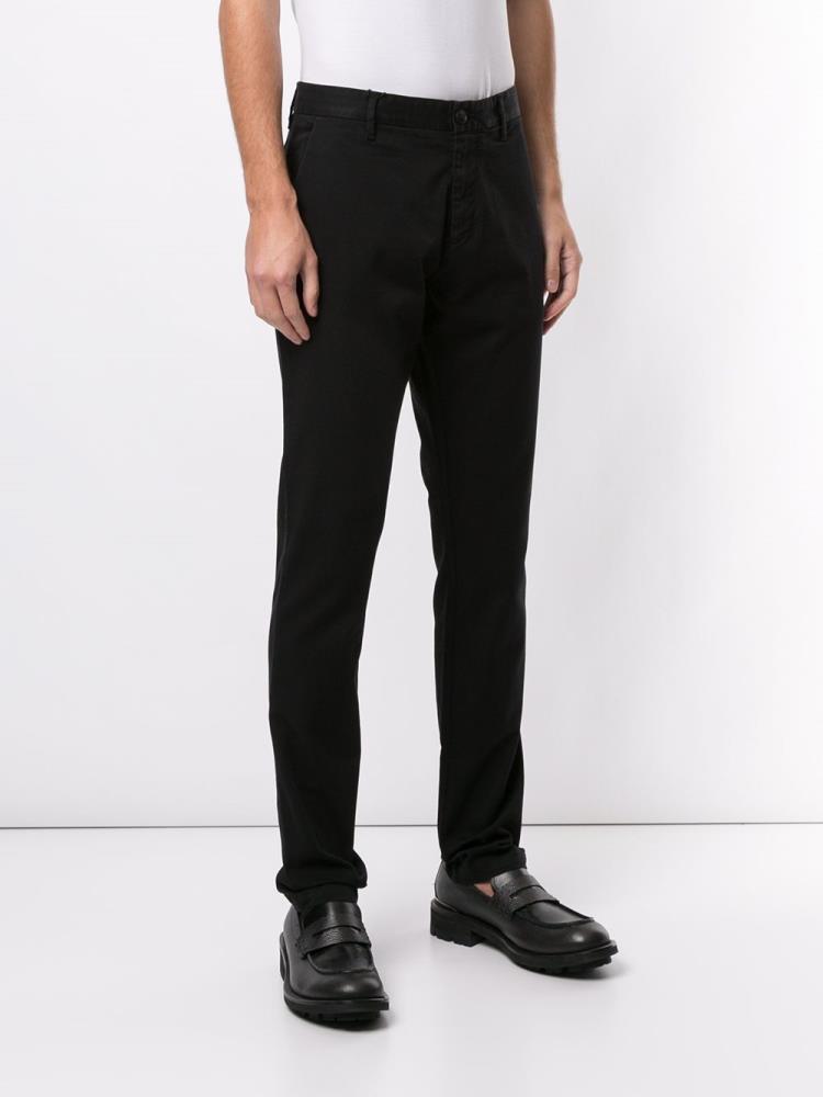 Armani Chinos UAE Black Emporio Armani Plain Classic Mens