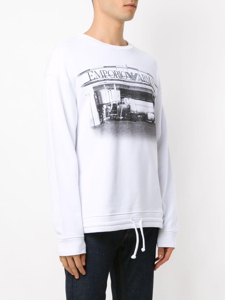 Emporio armani white jumper best sale